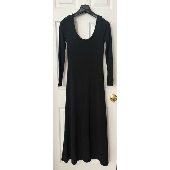 Isaac Mizrahi Black Maxi Goth Witch Dress Whimsigoth Dark Romance Small NWT $210 - Picture 11 of 14